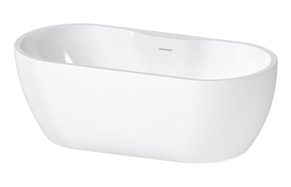 Freestanding 1650x745x580mm 0TH Bath - Gloss White